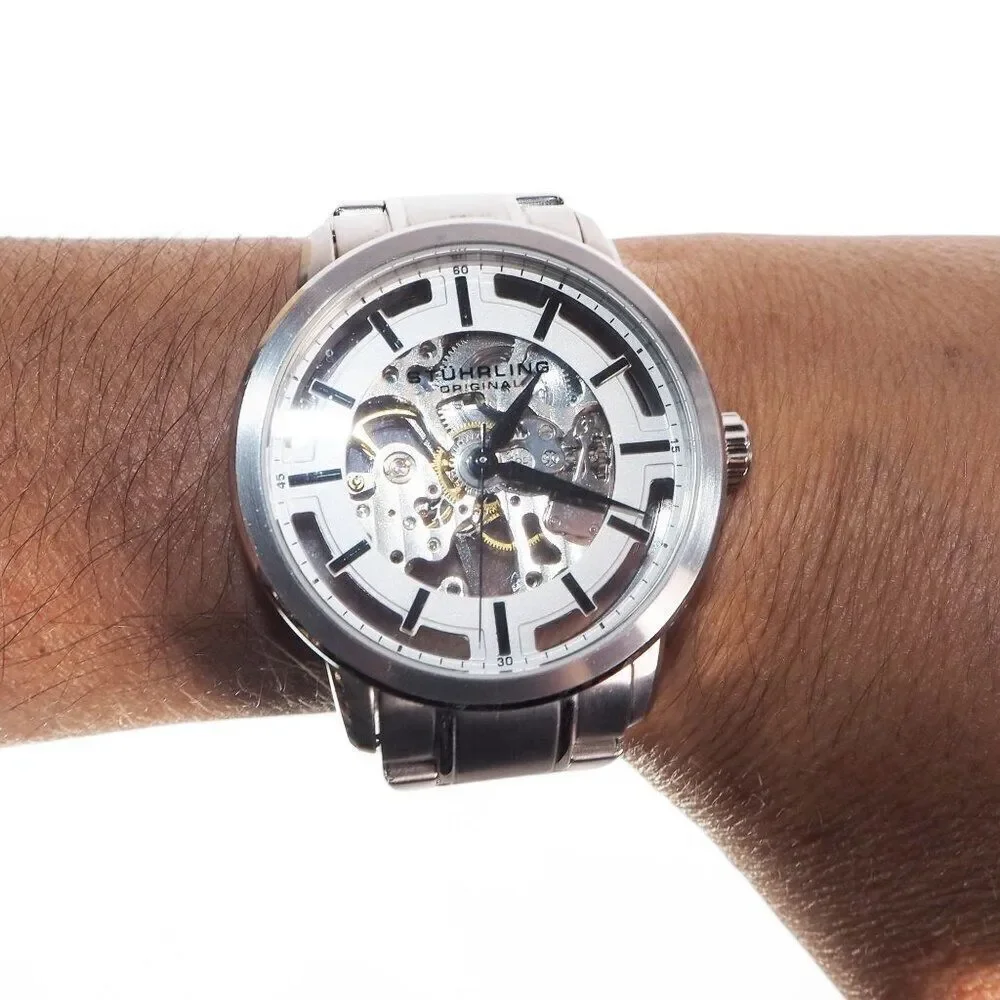 Stuhrling Original Winchester Pro Skeleton Dial Classic Mechanical Watch 394.331